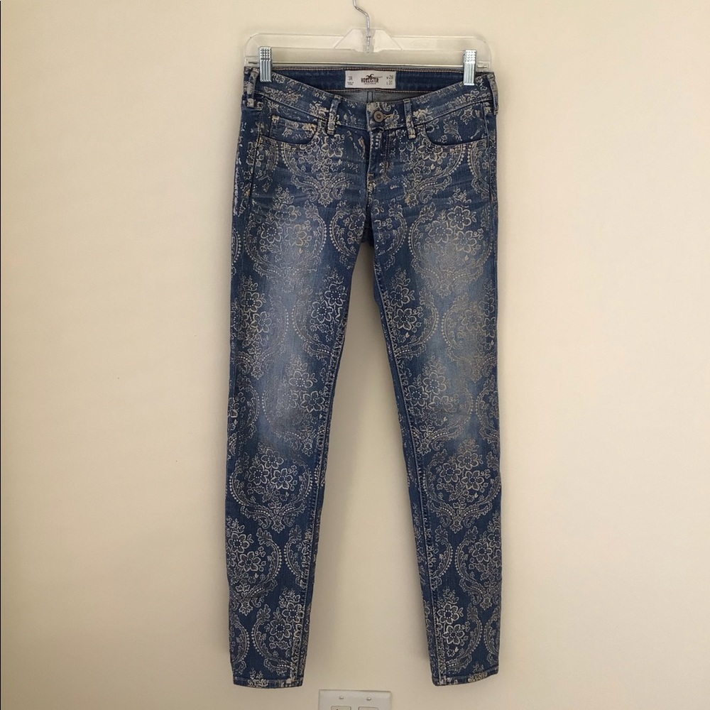 Hollister Gold Flake Low Rise Jeans